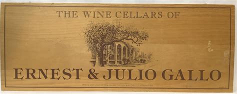 Lot - Wine Cellar Of Ernest & Julio Gallo Advert Sign
