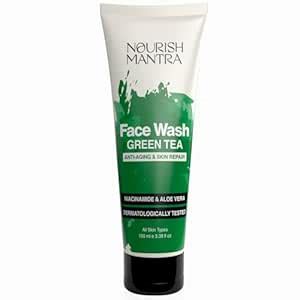 Nourish Mantra Green Tea Tatva Face Wash | With Green Tea, Walnut ...