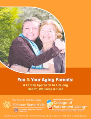 MA Hebrew SeniorLife You & Your Aging Parents Ebook Family Approach To ...