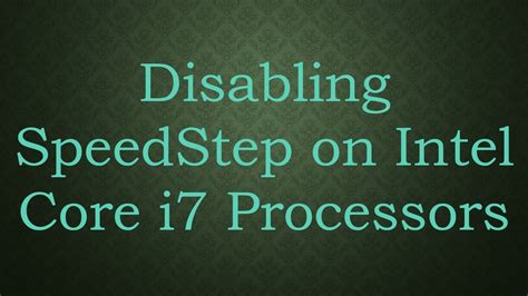 Image result for CPU SpeedStep