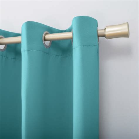 Sun Zero 63-in Surf Blue Blackout Interlined Grommet Single curtain ...