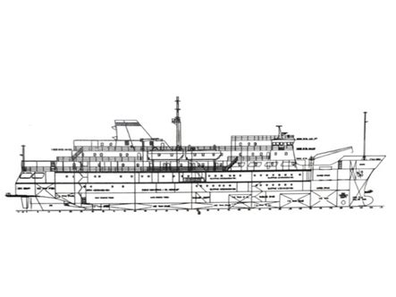 400 Passenger cum 50 t Cargo Ferry