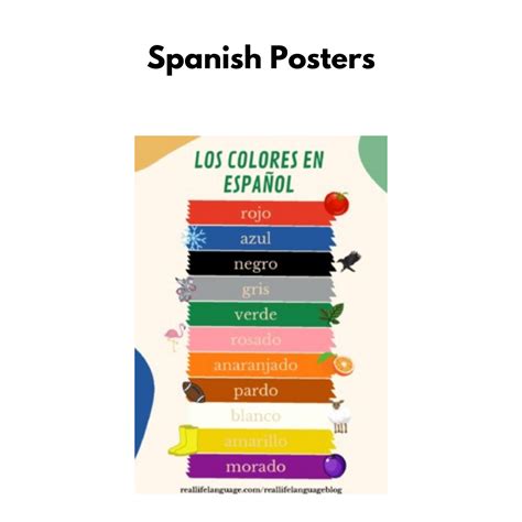 Spanish Posters - Real Life Language