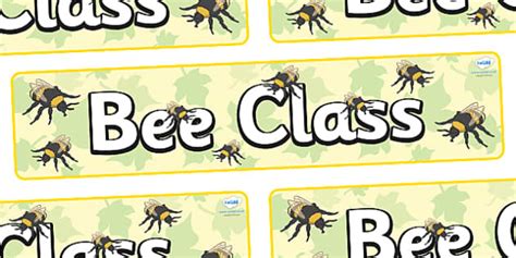 Bee Themed Classroom Display Banner (teacher made) - Twinkl