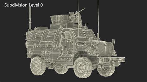 3D model SWAT Vehicle International MaxxPro Simple Interior | 3D Molier ...