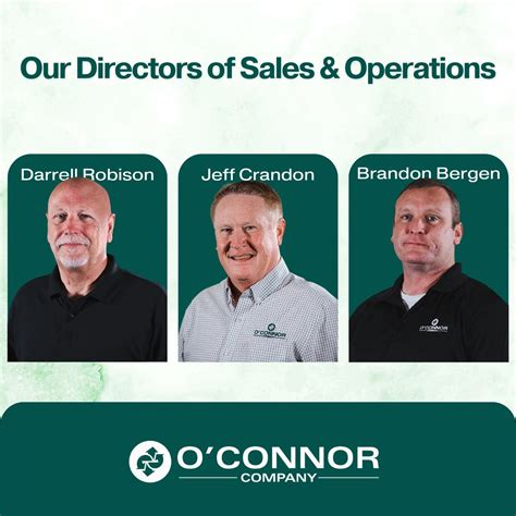 O'Connor Company on LinkedIn: Meet our directors of sales and ...