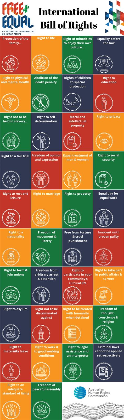 Infographic Bill Of Rights - history of human rights