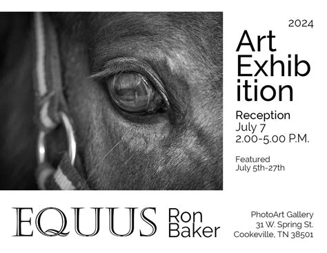 EQUUS an Art Exhibition by Ron Baker, PhotoArt Gallery 31 W. Spring St ...