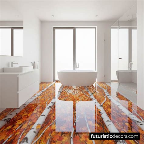 Leaves and Birch Branch Floors — Trending Epoxy Designs