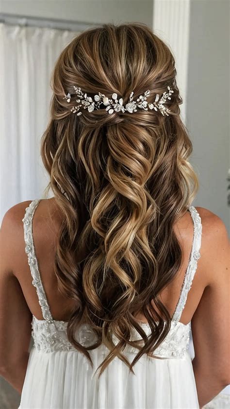 Chic Half Up Half Down Wedding Hairstyles You’ll Love - Inspire Inlet
