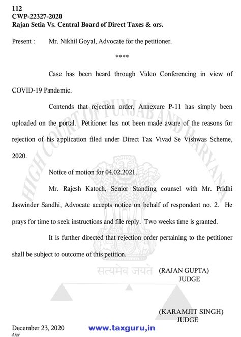 Challenge to vires of Circulars & Constitutional Validity of Section 9 ...