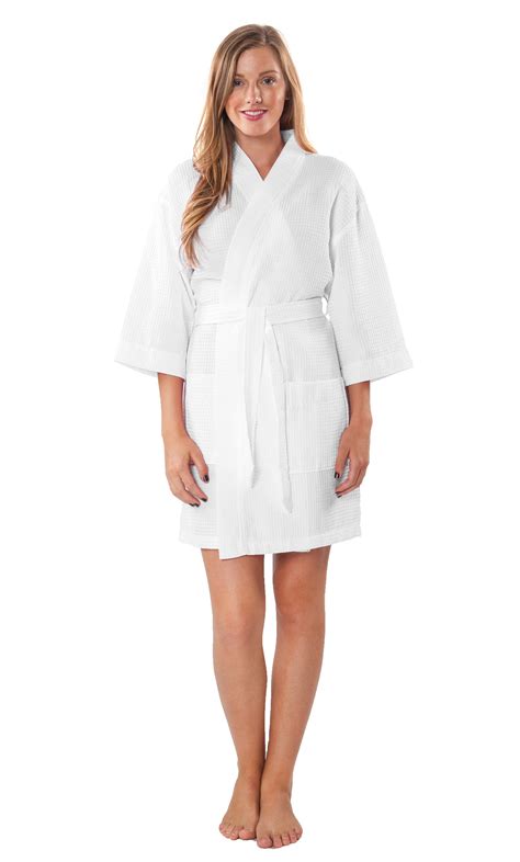 Buy Lightweight Short Robes For Women Waffle Kimono Bathrobe - Soft ...