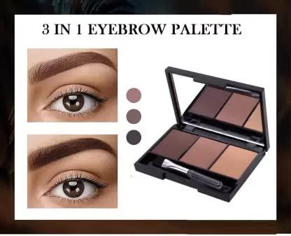 Buy PROFESSIONAL BEST BEAUTY MAKE UP 3 IN 1 EYEBROW PALETTE Online at ...