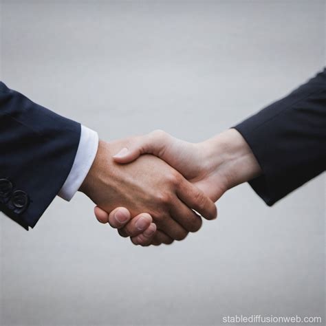 Two People Shaking Hands | Stable Diffusion Online