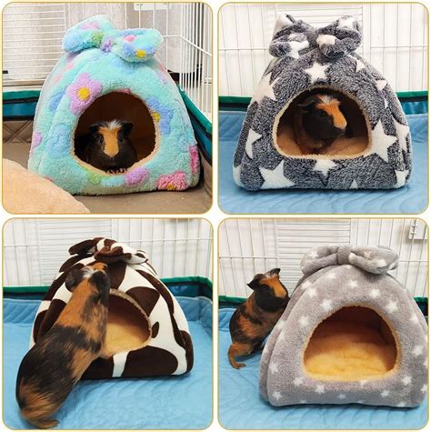Buy Large Guinea Pig Beds, Soft Plush Cave Hideout, Big House Hideaway ...