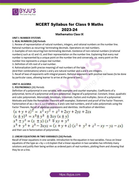 Class 9 CBSE Syllabus Maths 的图像结果