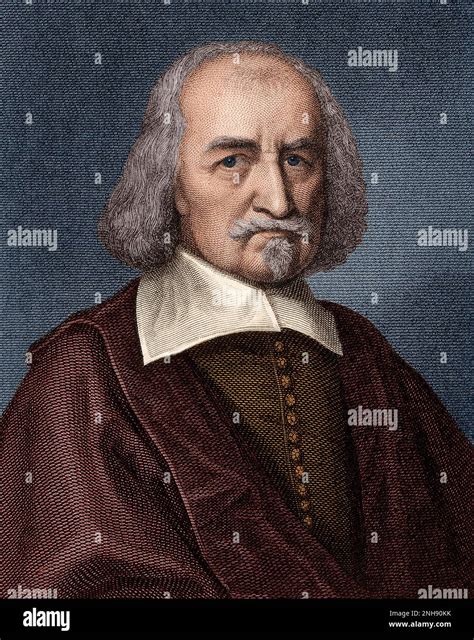 Thomas Hobbes (1588-1679). Line engraving by William Humphrys, 1839 ...
