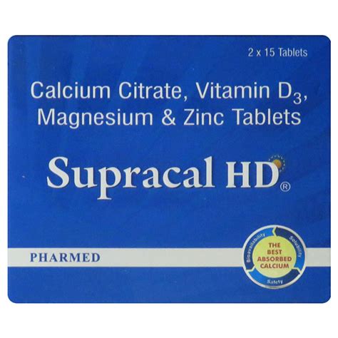 Supracal HD Tablet | Uses, Side Effects, Price | Apollo Pharmacy