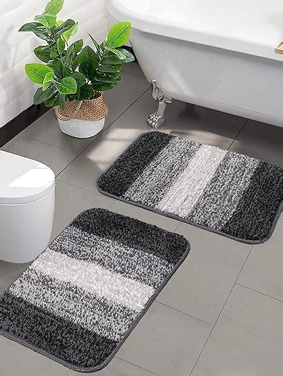 Buy SARAL HOME EASY LIVING Microfiber Striped Rectangle Shaped Anti ...