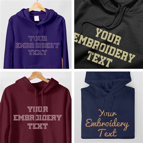 Custom Embroidered Hoodies, Customized Embroidered Pullover ...