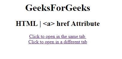 HTML Href Attribute 的图像结果