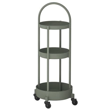 JUTTERSBO trolley, grey-green, 36x36 cm (141/8x141/8") - IKEA
