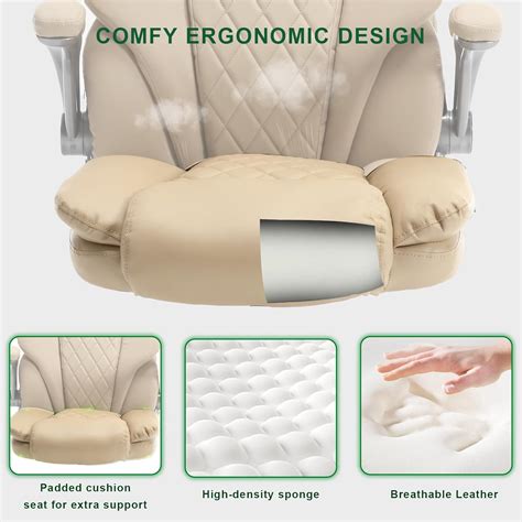 KCREAM Leather Executive Office Chair, High Back India | Ubuy