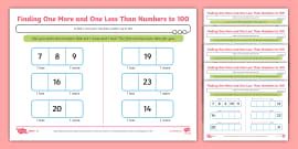 One More One Less Number Rocket Themed Activity Sheet