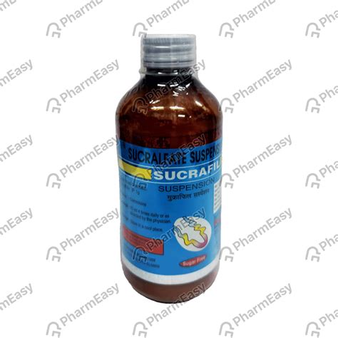 Sucrafil 1 GM/10ML Suspension (200): Uses, Side Effects, Price & Dosage ...