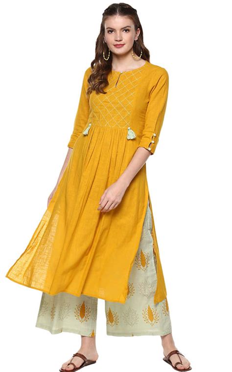 Kurti with Palazzo: Top Picks from Flipkart, Amazon & Myntra Sale - DusBus