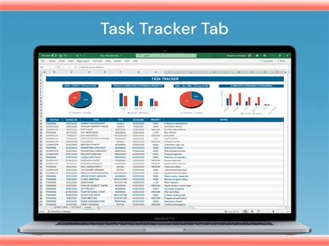 Task Tracker Excel 的图像结果
