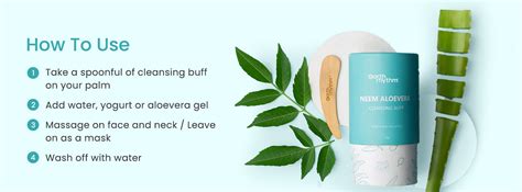 Neem & Aloe Vera Powder Cleansing Buff Earth Rhythm