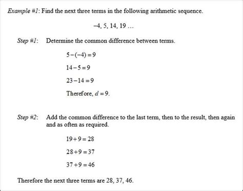 Image result for Math Sequences Formulas