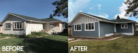 Hardie and Vinyl Renovation | Bungalow renovation, Exterior renovation ...