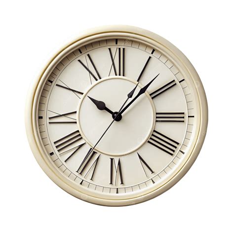 Wall Clock Roman Number On A Transparent Background, Wall Clock, Roman ...