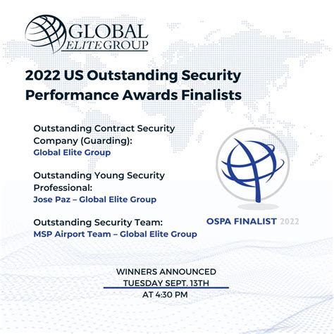 Global Elite Group on LinkedIn: #OSPAs #security #aviation