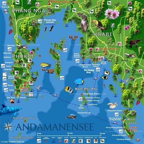 Krabi Koh Phi Phi Map | Thailand reisen, Phuket thailand, Thailand urlaub