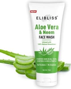 ELIBLISS Aloe Vera Neem for Acne Prone Skin, Men & Women Tan | Dirt ...
