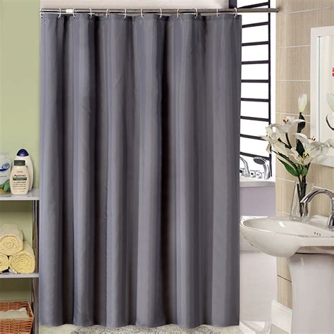 Blue Beige Fabric Texture Diagonal Waterproof Polyester Shower Curtain ...
