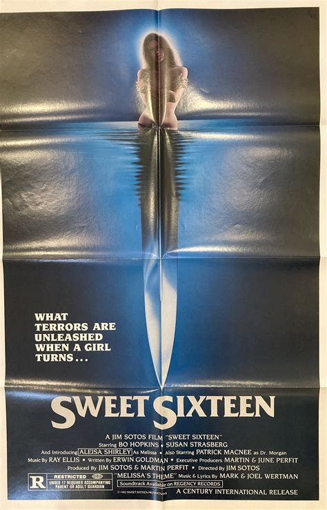 Original vintage horror movie film poster - Sweet Sixteen 1983 slasher ...