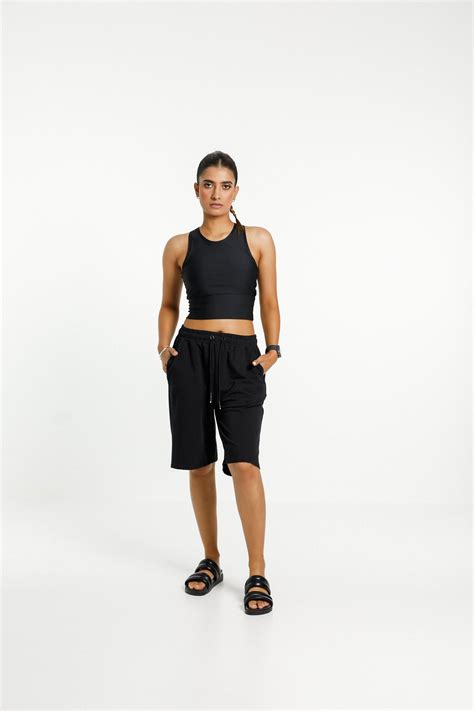 Long Sweat Shorts | Black – Rose Road