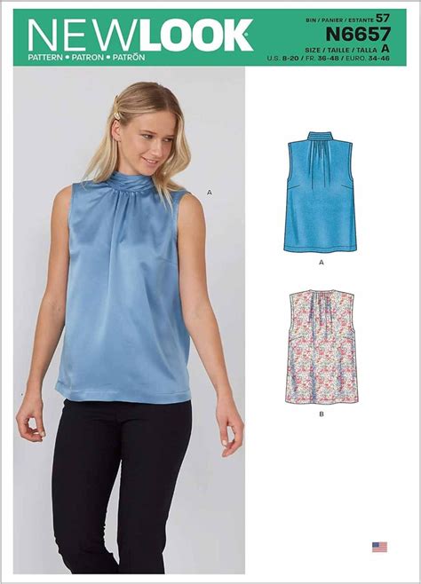 Easy Women's Sleeveless Blouse Sewing Patterns (DIY) - Bloom