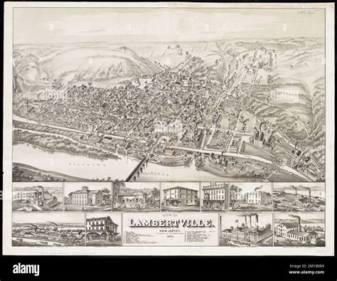 View of Lambertville, New Jersey , Lambertville N.J., Aerial views ...