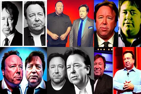 “Alex Jones and Bill Hicks sharing the same body, | Stable Diffusion