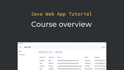 Java tutorial: Java web app tutorial series intro (part 1)