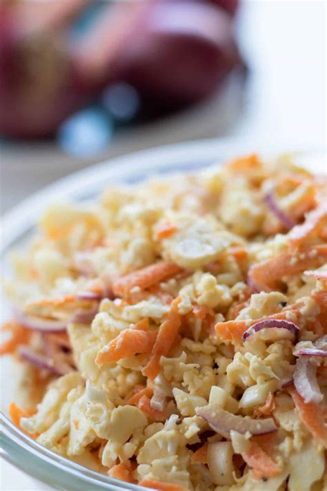Caulislaw - Raw Cauliflower Salad [Coleslaw Style] - always use butter