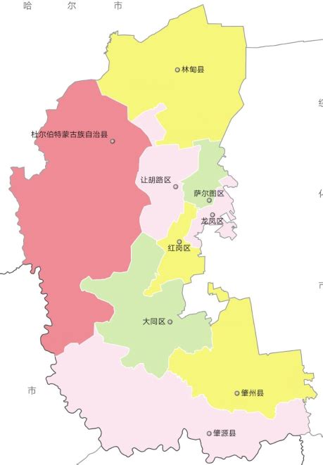 大庆市地图-大庆地图牡丹江在大庆哪个方向