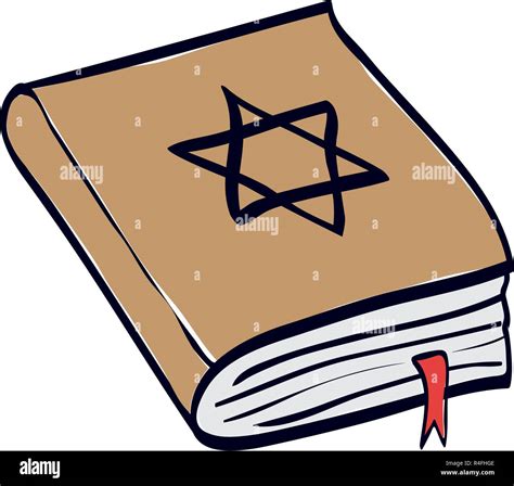 jewish holy book with star vector illustration design Stock Vector ...