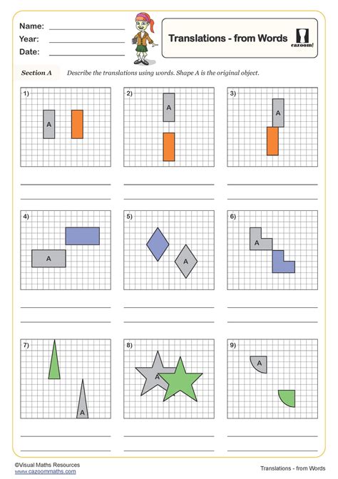 Translations - from Words Worksheet | Fun and Engaging Year 5 PDF ...