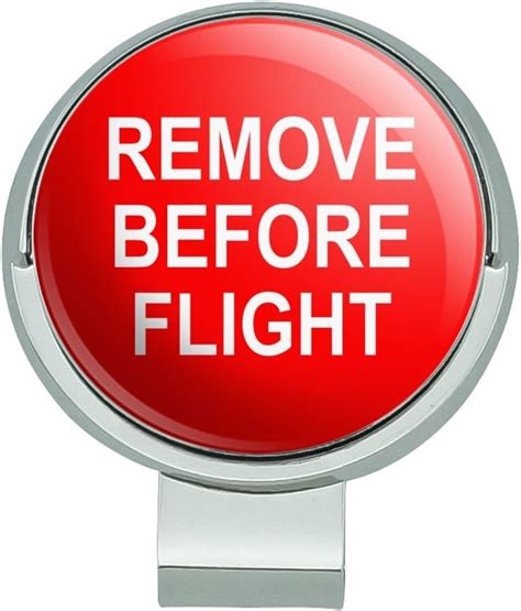 Buy GRAPHICS & MORE Remove Before Flight Airplane Warning Golf Hat Clip ...